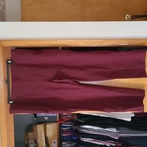 Lane Bryant Burgandy Red Straight-Leg Pants